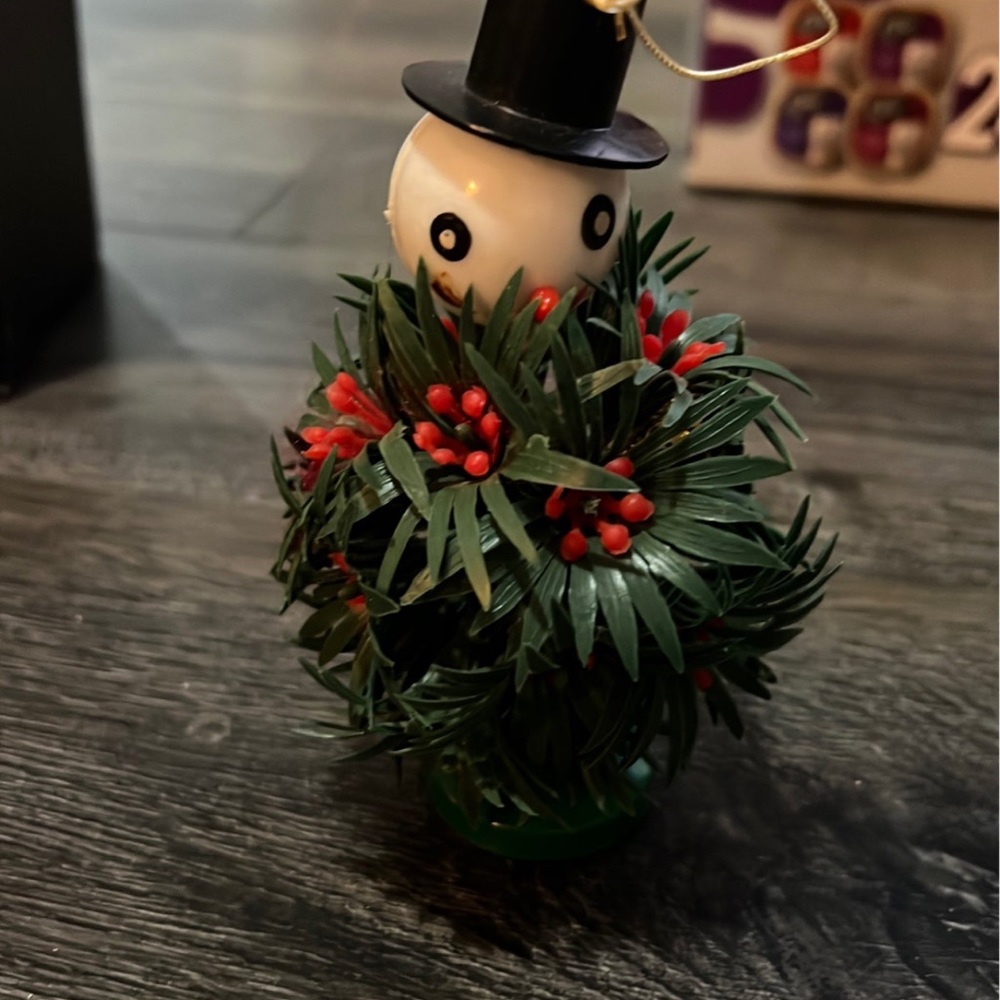 Vintage snowman ornament